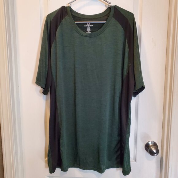 FOUR Men's 3XL Performance V-Neck Tee's - Gray/Black & Green/Black & Navy & Grey - Picture 5 of 13